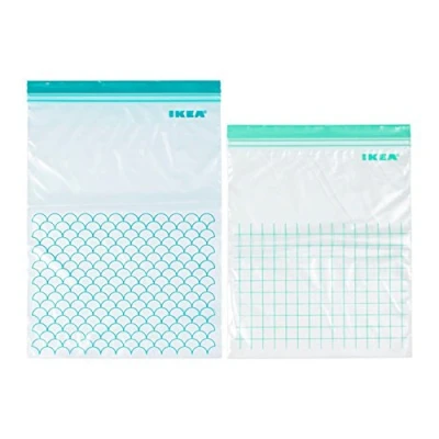 Image of ISTAD Re usable Plastic Bags Pack of 30 Assorted Colours (15 6 l (28.5x41 cm) and 15 4.5 (27x34