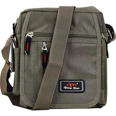 Image of Diffusion Unisex Messenger Khaki Cross Body Shoulder Bag Canvas Utility Travel Work UK