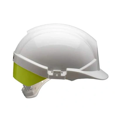 Image of Centurion REFLEX SAFETY HELMET White C/W YELLOW REAR FLASH
