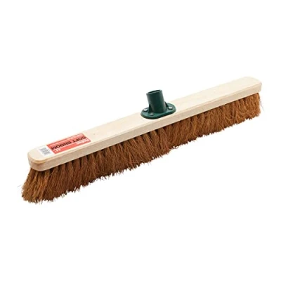 Image of ProDec PMSO2401 24&quot; Natural Coco Fibre Soft Sweeping Broom Head for Indoor and Outdoor Sweeping, Brown