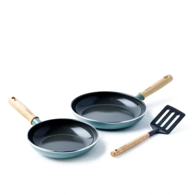 Image of GreenPan Frying Pan Set with spatula Mayflower ø 20 and 24 cm ceramic non stick coating