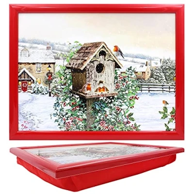 Image of lesser and pavey LP52618 Lap Tray Robins design 1 Pc, Multicolor