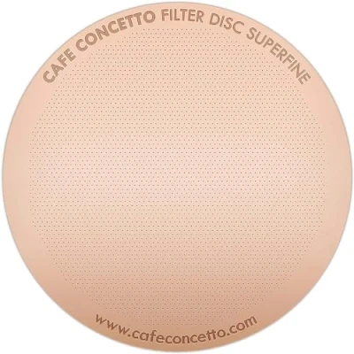 Image of Filter for use in AeroPress XL Coffee Makers (Superfine XL) Premium Replacement Disc Reusable Metal, Titanium Coated Stainless Steel. Upgrade Your Mesh or Papers
