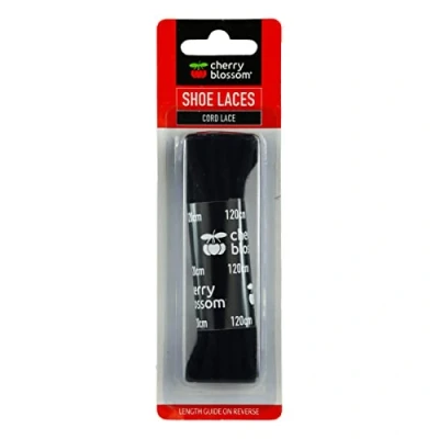 Image of Cherry Blossom Cord Lace Black 120cm