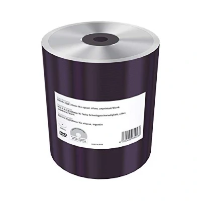 Image of MediaRange MR422 Unprinted/Blank DVD 4.7GB 120min 16x Speed, Silver, Pack of 100