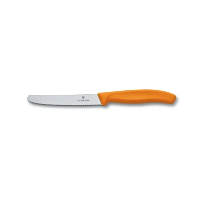 Image of Victorinox Tomato / Sausage Knife Swiss Classic Orange 11 cm