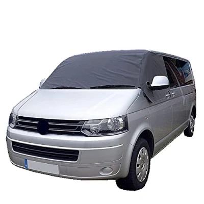 Image of UK Custom Covers SW190DARKGREYAD3 Luxury Front Windscreen Wrap Cover Dark Grey To Fit VW Transporter T5/T5.1 Kombi 2003 2015