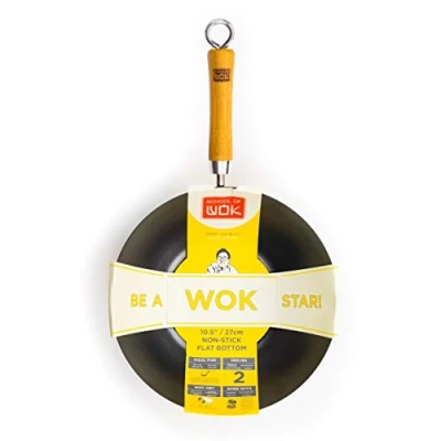 Image of School Of Wok Star 10.5/27cm Non Stick Carbon Steel