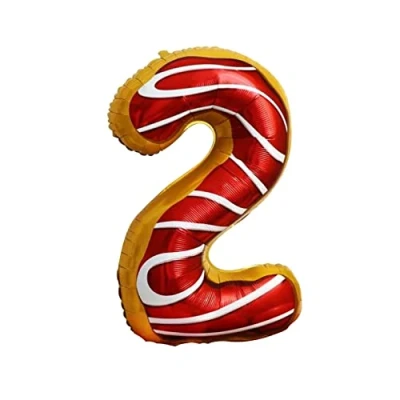 Image of Candy Number 2 Foil Balloon, 101cm