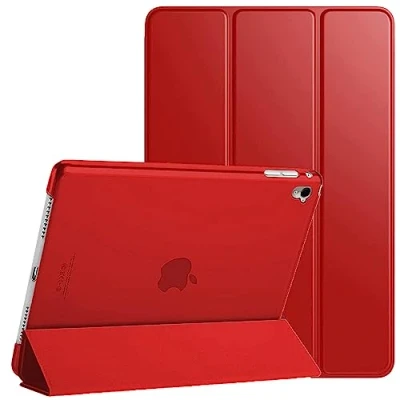 Image of For Apple iPad 9th / 8th 7th Generation Case Cover (2021/2020/2019) (10.2 Inch) Smart Magnetic Ultra Slim Stand Auto Wake/Sleep 9 8 7 (Red)