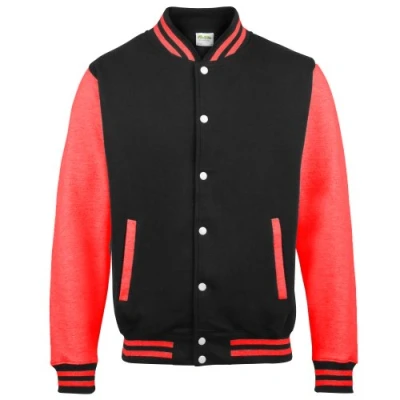 Image of AWDis JH043MOXN / BURM, Men&#039;s Jacket, Multicolored (Jet Black/Fire Red), X Large