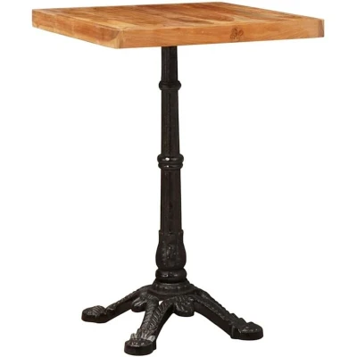 Image of vidaXL Bistro Table Brown 50 x 76 cm Solid acacia wood