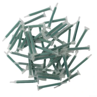 Image of 50 Pieces 2K Adhesive Mixing Tips Mixer Nozzles Static Mixer, Nozzle Tube Tip, Epoxy Wide Compatibility, Easy to Use