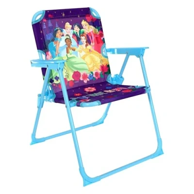 Image of TDL Disney Princess Kids Girls Folding Play Chair Garden Patio Camping Picnic