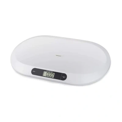 Image of Marco Paul 20kg Electronic Baby Weighing Scales Infant Pet Bathroom Toddler Body Digital Scale for Babies or Small Animals Battery Operated White Multi Function Monitor Health Growth