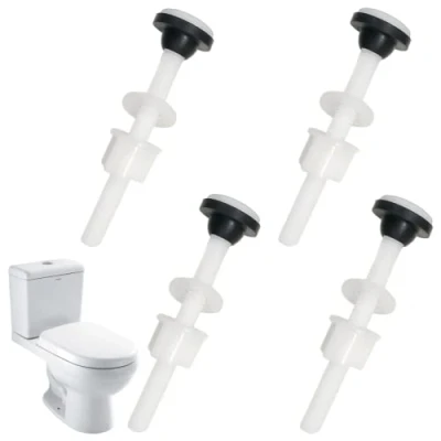 Image of 4 Pack Plastic Toilet Tank Bolts, M10 Cistern to Pan Fixing Fitting Sealing Kit Close Coupling Bolts WC Bowl Bathroom Repair Kits