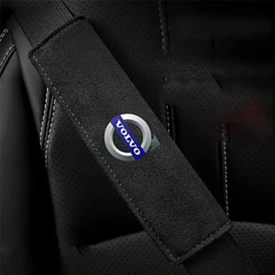 Image of MOOWI 2 Pcs Seatbelt Strap Cover for Volvo XC60 S60 S90 XC90 V90 V60, Car Protector Soft Comfort Seat Belt Shoulder Harness Pad, Belts Covers Padding