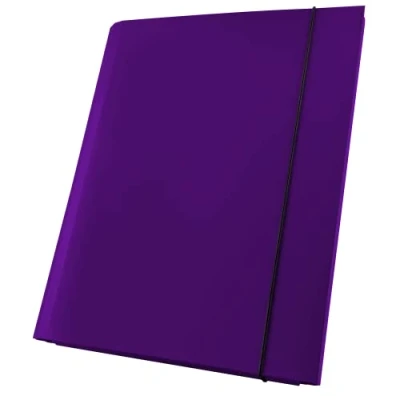 Image of Netuno Portfolio Folder A4 Cardboard 40 mm Purple Document Folding with Elastic Band Polypropylene Pack of 1