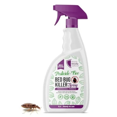 Image of Bed Bug Killer Spray 1L Non Toxic Plant Based Solution For Bugs, Eggs, Nymphs and Scabies Complete Bugs Treatment Mattresses, Bedding &amp; Carpets Staining Low Odour