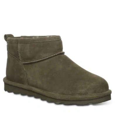 Image of BEARPAW Women&#039;s Shorty Boot, Dark Olive, 5 UK