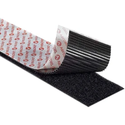 Image of VELCRO® Brand Black PS51/PS52 ULTRAMATE® Industrial Strength Stick On Self Adhesive Tape 50mm(W) (20CM)