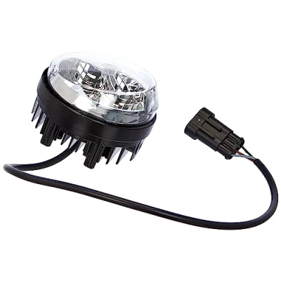 Image of HELLA 2PT 009 599 131 LED Daytime Running Light 90mm 12/24V round Lens colour: Crystal clear White Cable: 500mm Plug: AMP left Quantity: 1