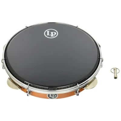 Image of Latin Percussion LP3010 Brazilian Pandeiro, Black, 10 Inch