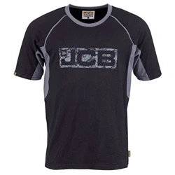 Image of JCB Workwear Men&#039;s T Shirts Trade Shirt Black/Grey XXX Large