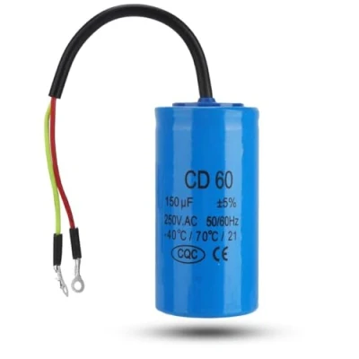 Image of Capacitor, Jadeshay Run Capacitor CD60 Starting 250V 150uF 50/60Hz 1pc Start Motor Switching Capacitor,for Air Compressor