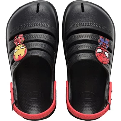 Image of Havaianas Kids Clog Marvel New Graphite 12/13C