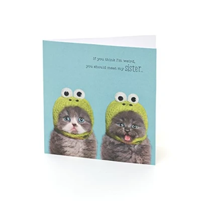 Image of Sister Birthday Card Funny Gift for Her Gifts Mum Cat
