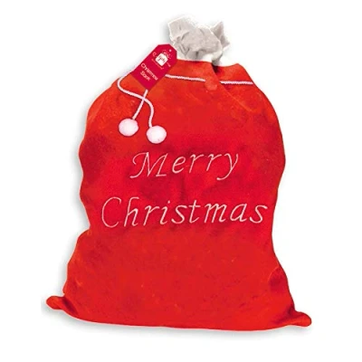 Image of Gift Maker Plush Santa, Paper, Red and White, 90cm
