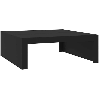 Image of vidaXL Coffee Table Black 100x100x35 cm Engineered Wood