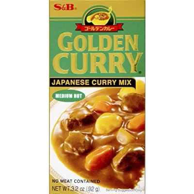 Image of S&amp;B Golden Curry Sauce Mix Medium Hot (Green) 92g