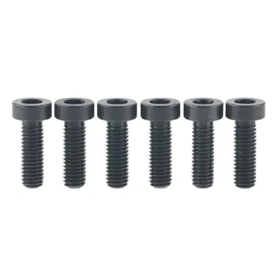 Image of Ruifu M5 Titanium Gr5 Thin Allen Cap Screws Bolts 15mm for Mountain Bike (Pack of 6) (Black)