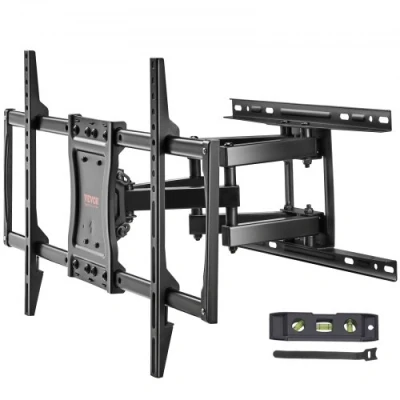 Image of VEVOR Full Motion TV Mount Fits for Most 37 75 inch TVs, Swivel Tilt Horizontal Adjustment Wall Bracket with 4 Articulating Arms, Max VESA 600x400mm, Holds up to 132 lbs