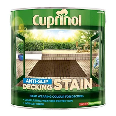 Image of Cuprinol Anti Slip Decking Stain 5L Hampshire Oak