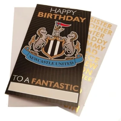 Image of Newcastle United FC Birthday Card Personalised Official Merchandise