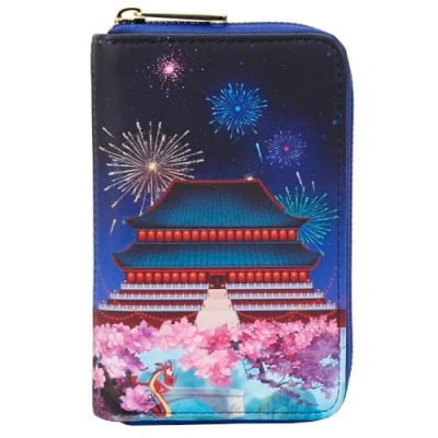 Image of loungefly Disney Wallet Mulan Castle 0671803404557, Mulan, One Size, Zip Wallet, Mulan., Taille Unique,
