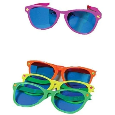 Image of Bristol Novelty Xmas Party Accessory Oversized Disco Sun Glasses Jumbo Specs Sold Single Uk