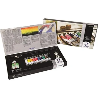 Image of Van Gogh Oil colour advanced set 10 x 20 ml + accessories