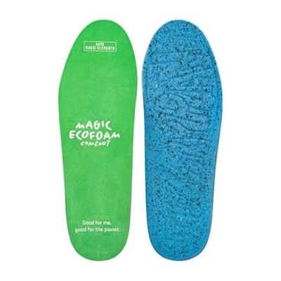 Image of Bama Magic Soft Comfort Sole, with Ecofoam for Cushioning Comfort, Micro Air Chambers, Green/Blue, Washable, Size: (43/44)