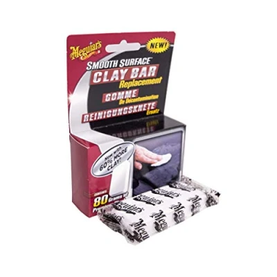 Image of Meguiar&#039;S G1001Eu Individual Clay Bar To Safely Remove Surface Bonded Contaminants Such As Tar, Tree Sap, Overspray And Industrial Fallout, 80 g
