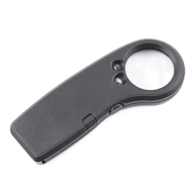 Image of Jewellers Loupes Glass 10X Handheld Magnifier Jewelers Glasses for Science Reading Books Lighted