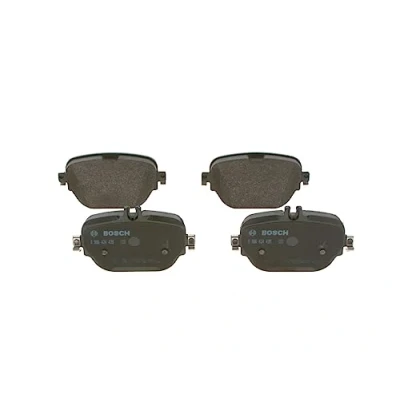 Image of 0004205602, 0004205702, 0004206002, 0004206400, 0004206500 Brake pad set BOSCH 0 986 424 439 Steel, Low Metallic, Semi Ceramic