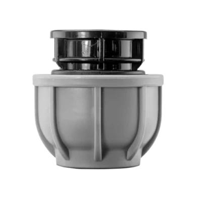 Image of MDPE Compression Connector Fittings 20mm LDPE Water Pipe Elbow Valve Straight (Stop end 20mm)