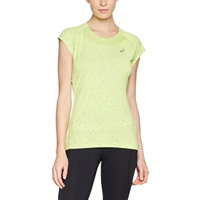 Image of ASICS Capsleeve Women&#039;s Running Top SS16 Medium Yellow