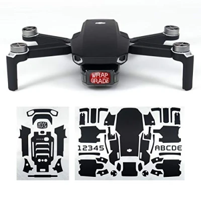 Image of Wrapgrade Skin Sticker compatible with DJI Mavic Mini (STEALTH BLACK)