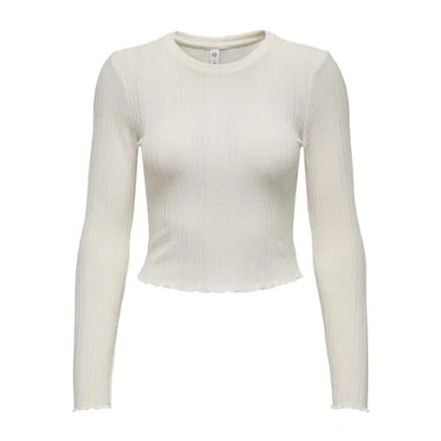 Image of ONLY Women&#039;s Onlkisser L/S Short Top CC JRS Longsleeve T Shirt, Sandshell, XS