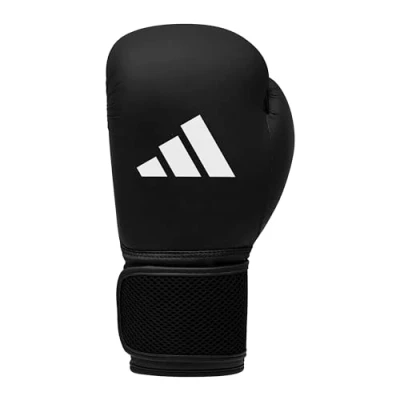 Image of Adidas Hybrid 25 Boxing Gloves, Gloves for Training, Sparring, Fitness Classes, MMA, Kickboxing, Suitable Men, Women, Kids Black, 12 oz